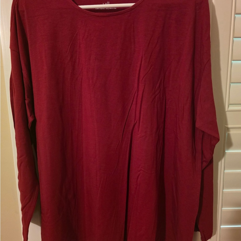 J. Jill Women's Deep Red Blouse - Picture 3 of 8